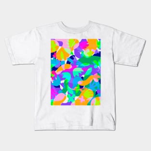 Abstract colorful floral pattern Kids T-Shirt